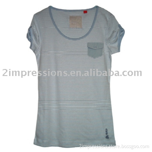 Ladies' t-shirt / t-shirts lady's t shirt / t shirts, fashion top, fashion t shirt, cotton t shirt